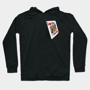 Stabbed King of Hearts Card Hoodie